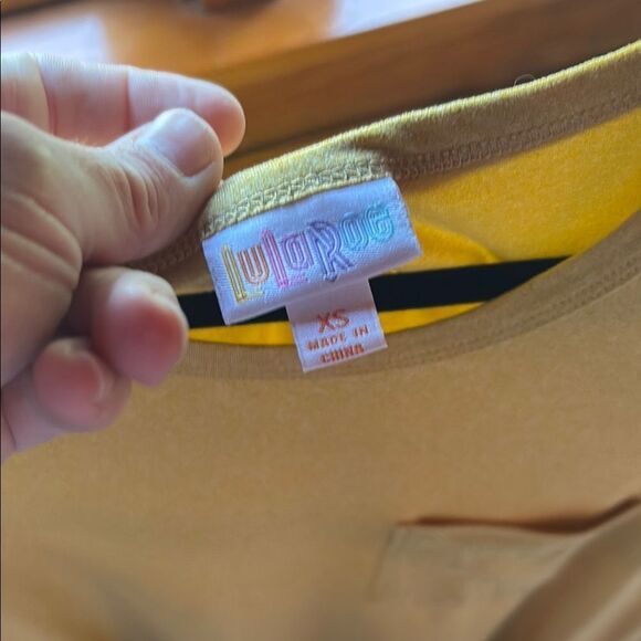 LuLaRoe Golden Short Sleeve Dress - Picture 2 of 4